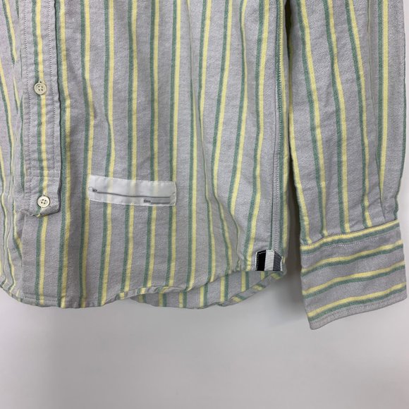 Thom Grey Striped Button Down Shirt - Picture 3 of 8